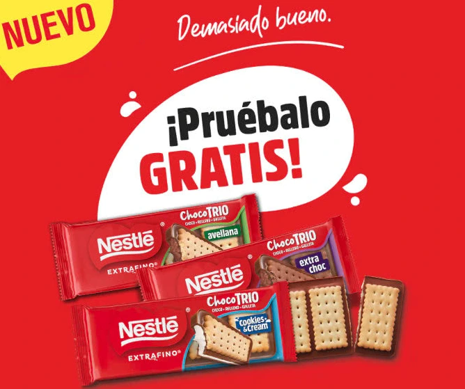 Prueba gratis tabletas de chocolate